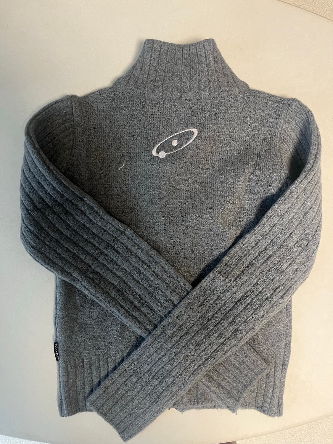 스컬프터 여성 니트 집업 2way 새상품 상품이미지2