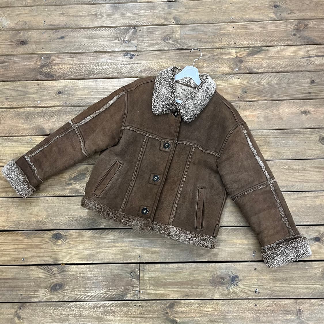 1990s 빈티지 양털 무스탕  상품이미지1