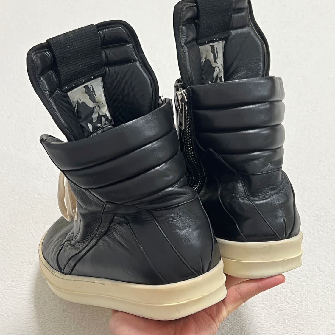 릭오웬스 14FW 지오바스켓 모노크롬 LPO 검검흰 상품이미지6