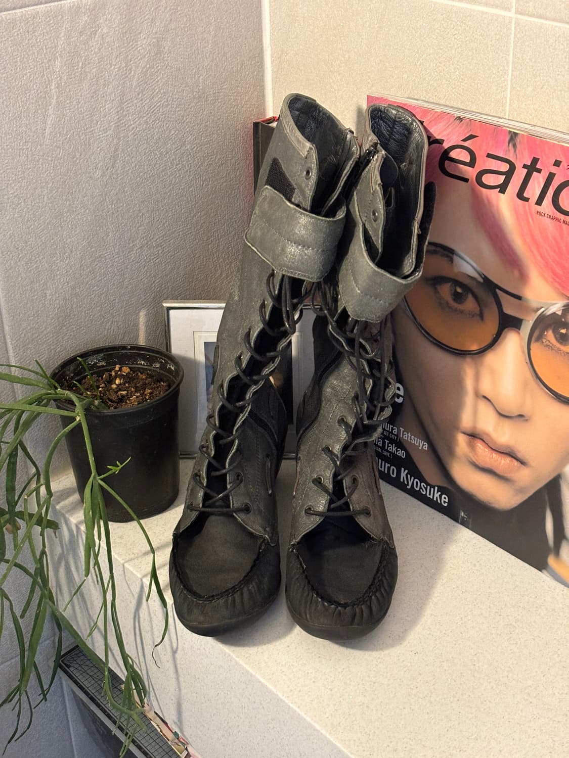 파타가스 레더 레이스업 부츠 상품이미지2