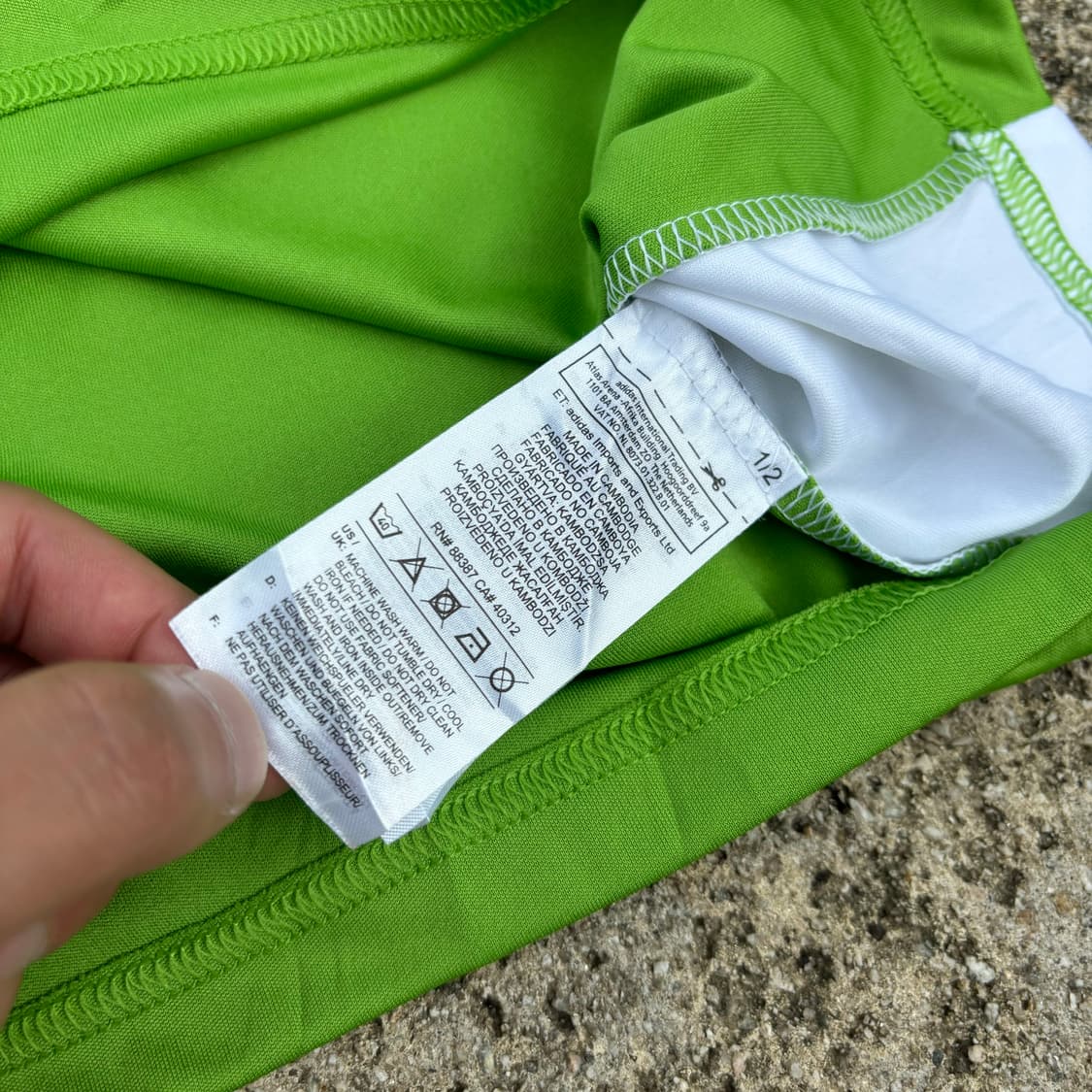 아디다스 빈티지 블록코어 반팔티 M 상품이미지6