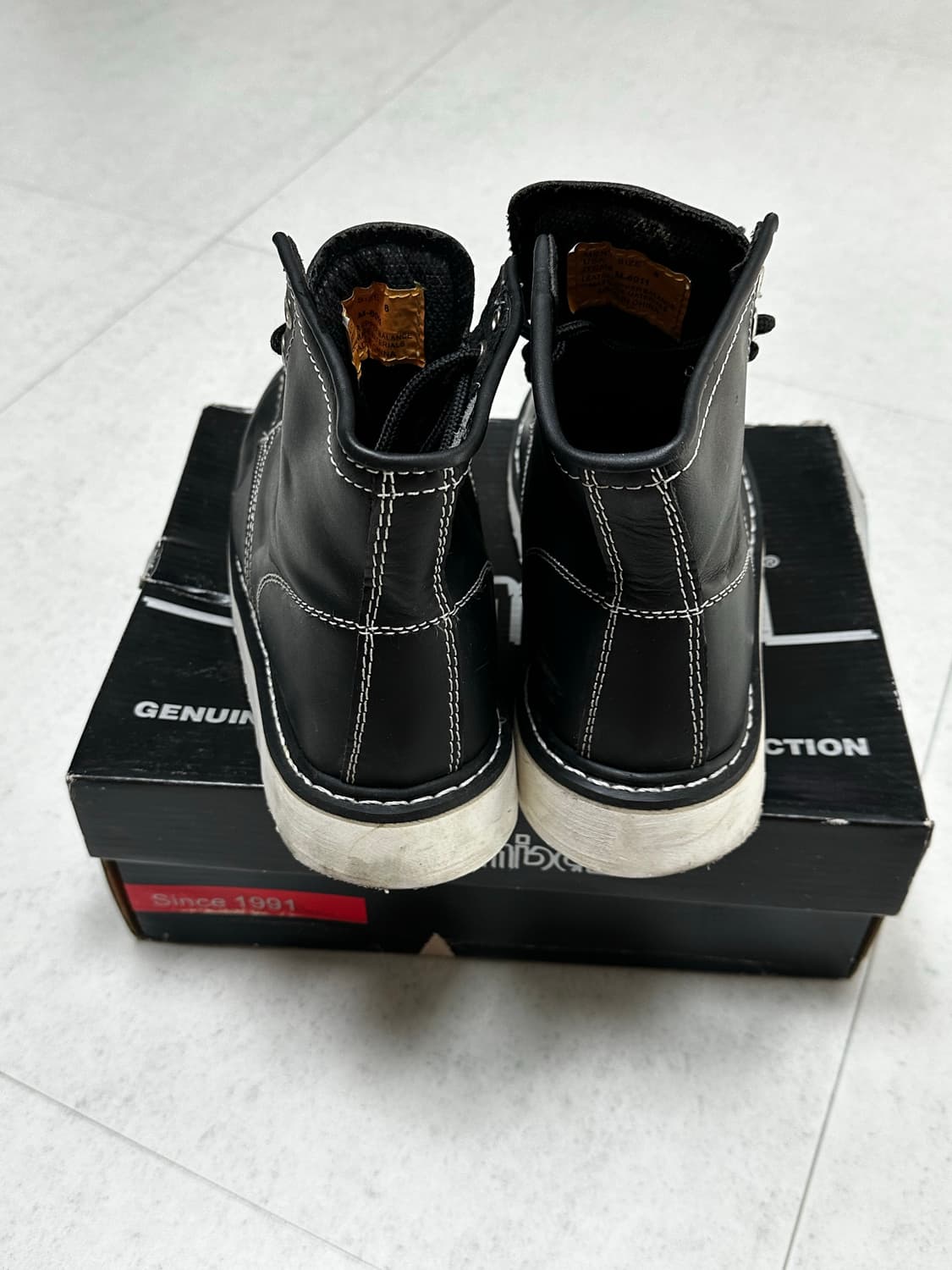 돔바 남자 소가죽 워커 상품이미지4