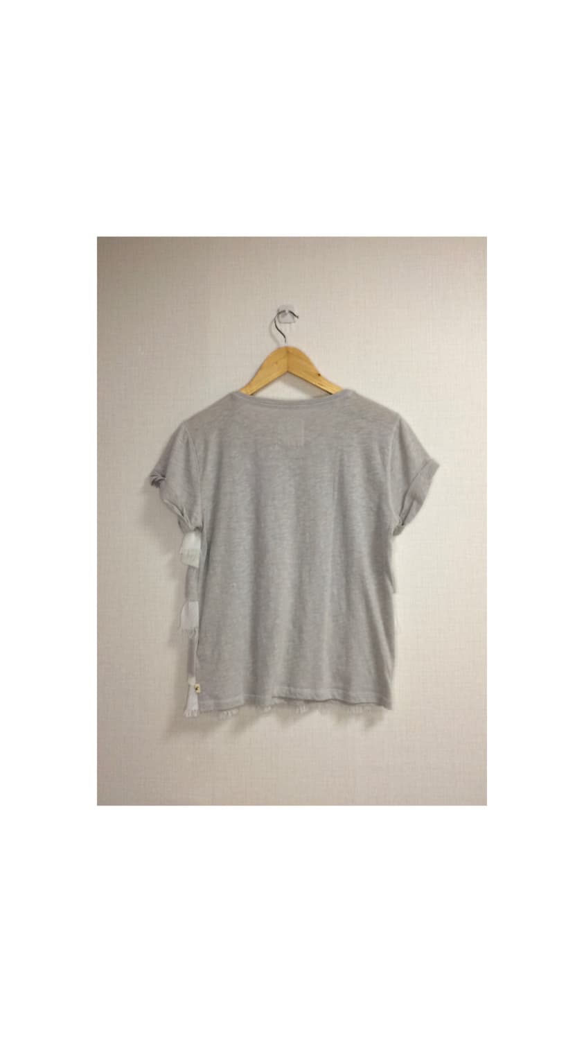 Hollister 홀리스터 그레이 프릴 반팔 티셔츠 상품이미지4