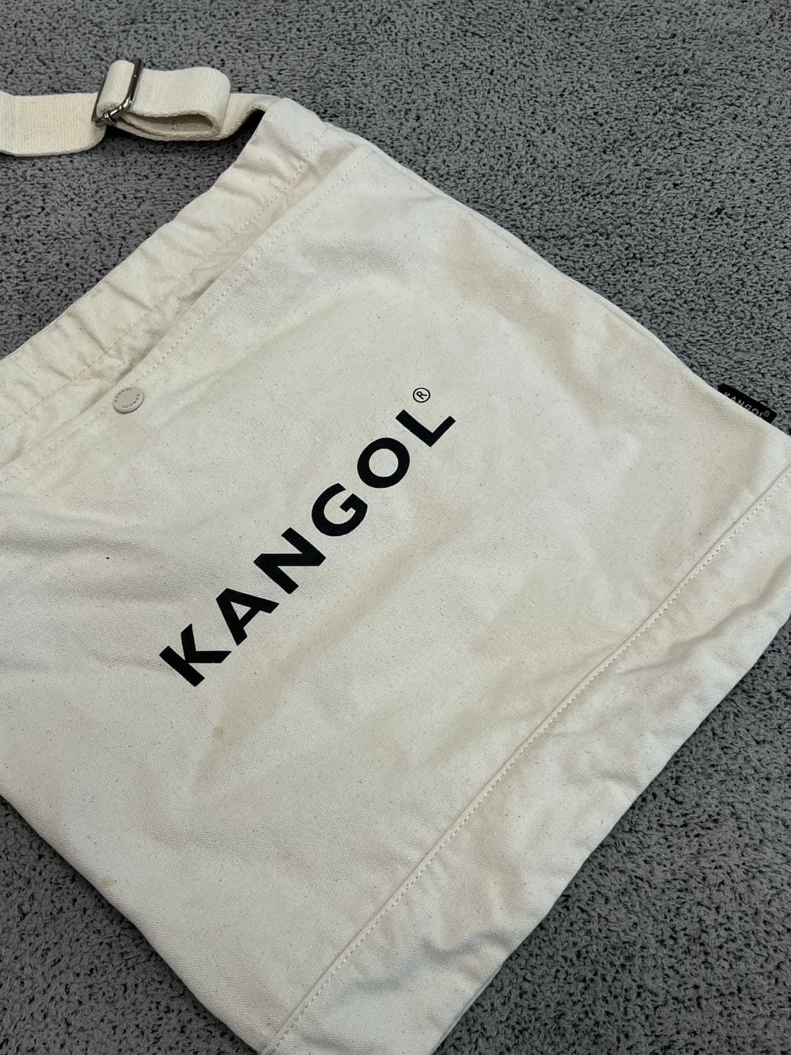 (OS) 캉골 캔버스 크로스백 아이보리 상품이미지2