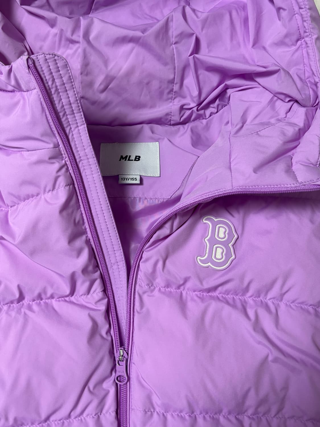 MLB 키즈 베이직 후드 경량 덕패딩 보스턴 레드삭스 13Y/155 상품이미지2