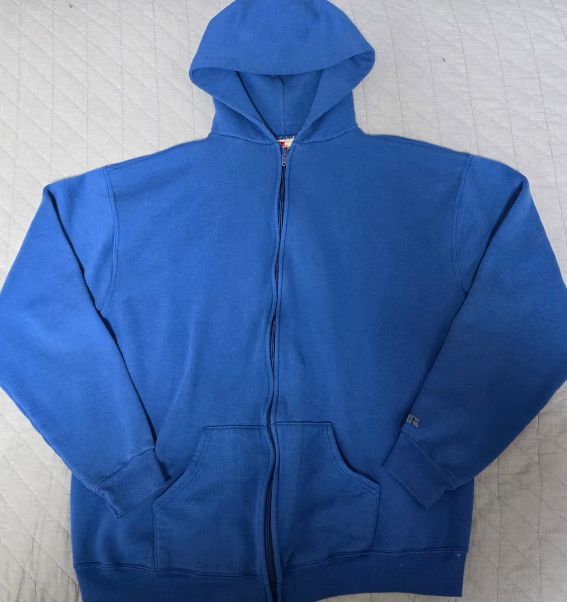 [XL] 70-80s 러셀 애슬레틱 트루빈티지 후드집업 페이드 블루 상품이미지1