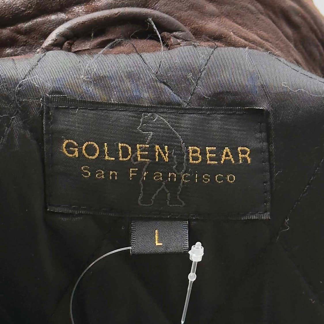 90s 골든베어 스웨이드 카라 울 코트 USA 상품이미지5