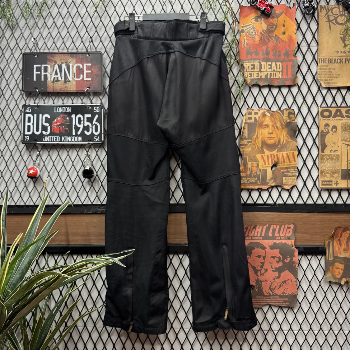 00s 옐로우 콘 모터스포츠 라이딩 팬츠 사이드 로고 포인트 레드 상품이미지2