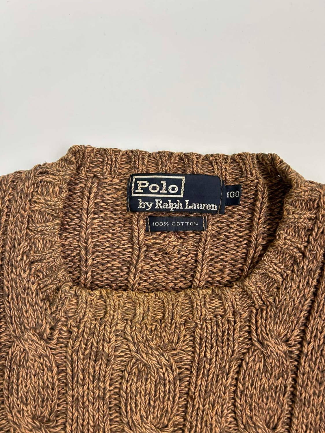 [L] 폴로 랄프로렌 90s 블랙 라벨 케이블 니트 스웨터 상품이미지3