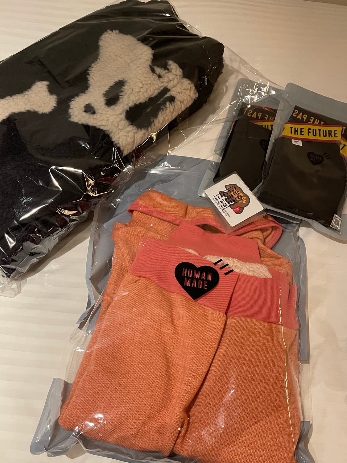 [L] 휴먼메이드 숄 칼라 스웨트셔츠 핑크 상품이미지1