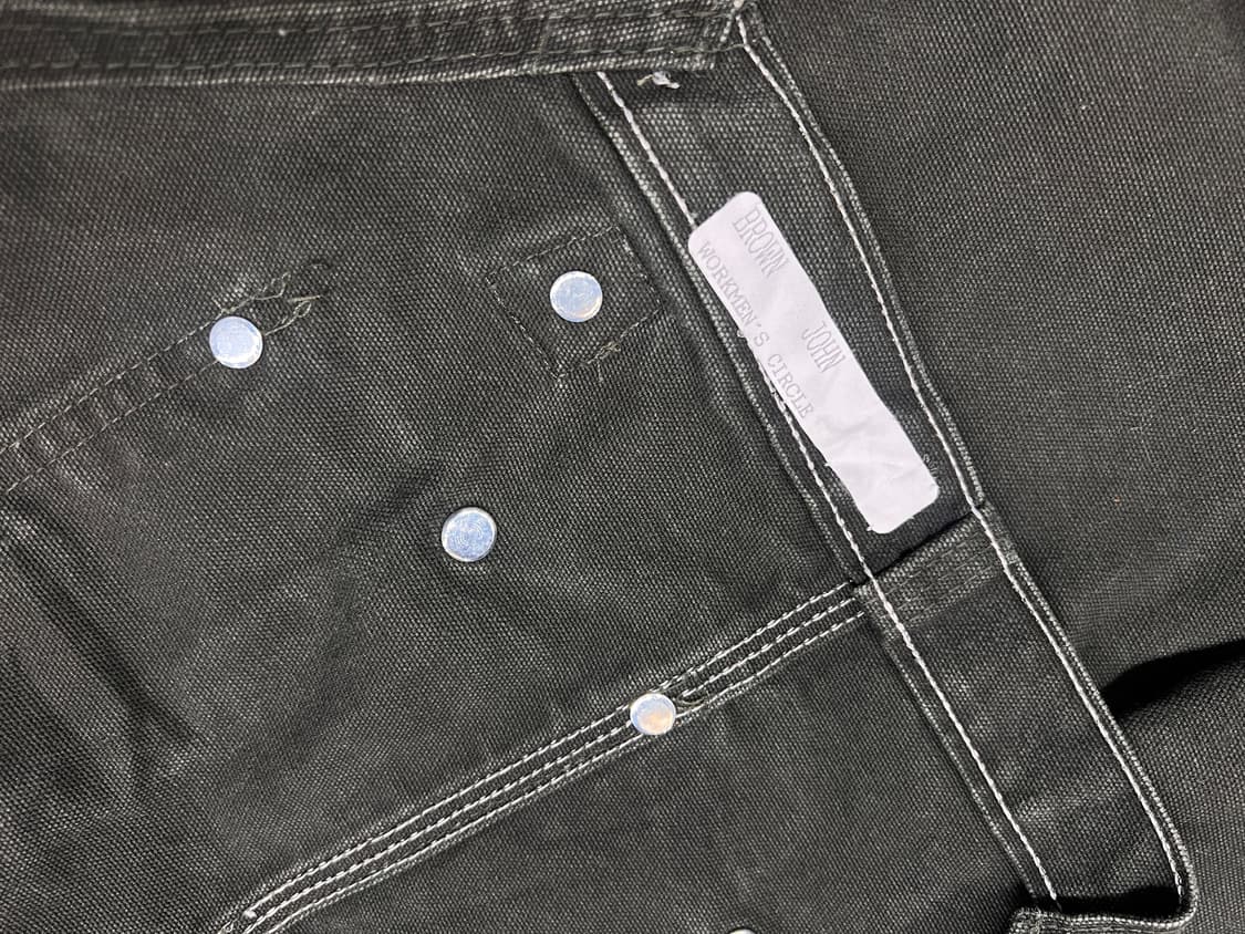 00’s 칼하트 더블니 오버롤 모스그린 상품이미지8