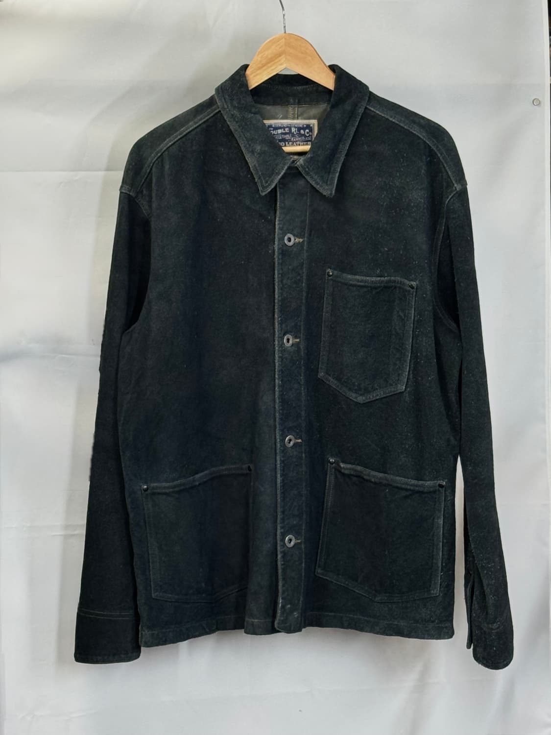 RRL 인디고 러프 아웃 스웨이드 자켓 L 사이즈 상품이미지1