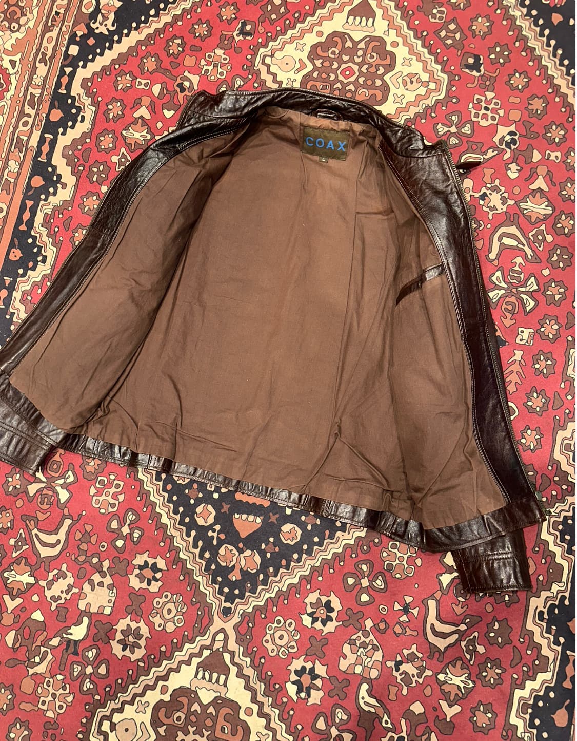 ( L ) 바이커자켓 바이커가죽 아메카지 빈티지가죽 레더자켓  상품이미지3