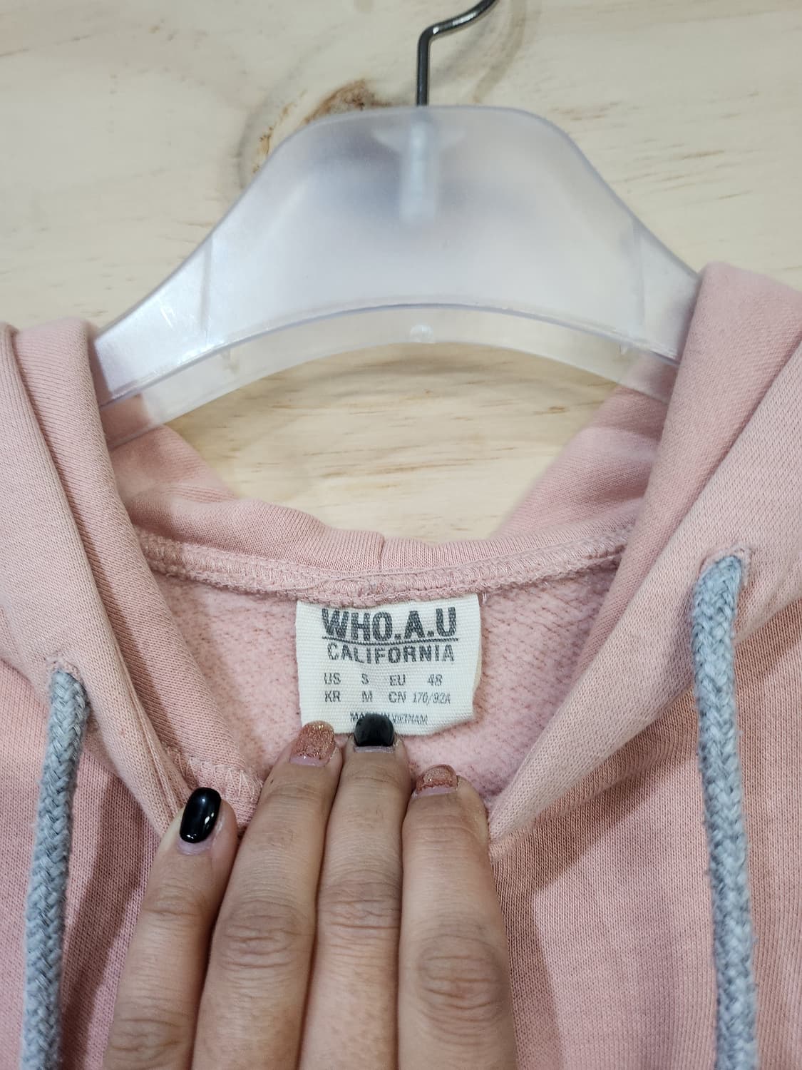 1003) 후아유 하프집업 기모 후드 상품이미지5