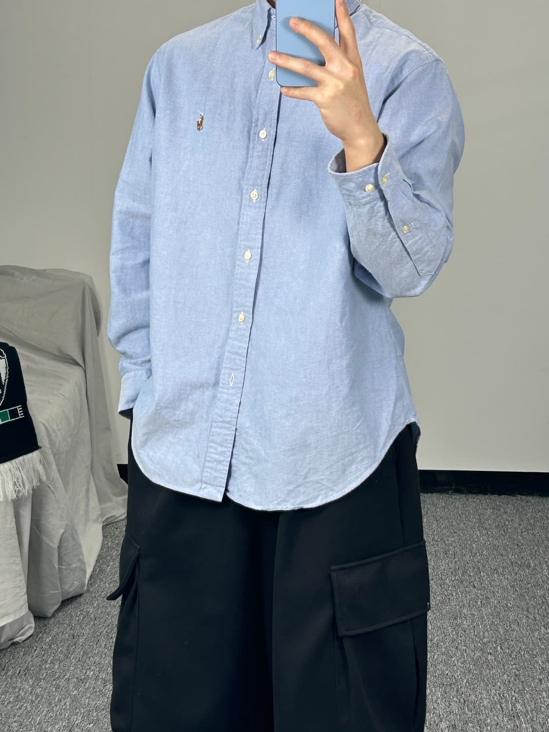 폴로 랄프로렌 포니 미니멀 옥스포드 셔츠 L   상품이미지2