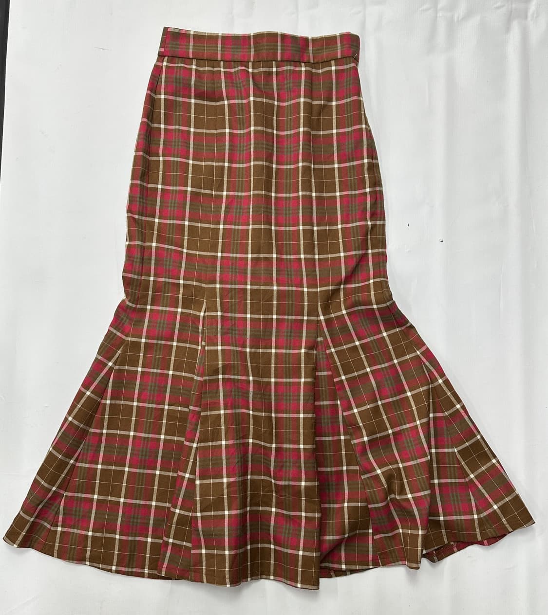 🌼하구미의 모리걸 코디세트🌼 살구맛 도트 체크 롱스커트 그런지 상품이미지4