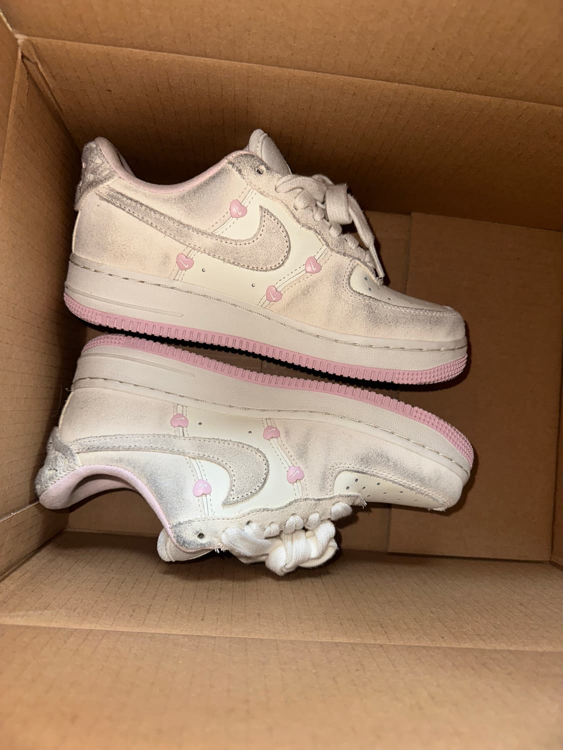 (240)나이키 에어포스 1 로우 밸런타인데이 세일 핑크 폼  상품이미지3
