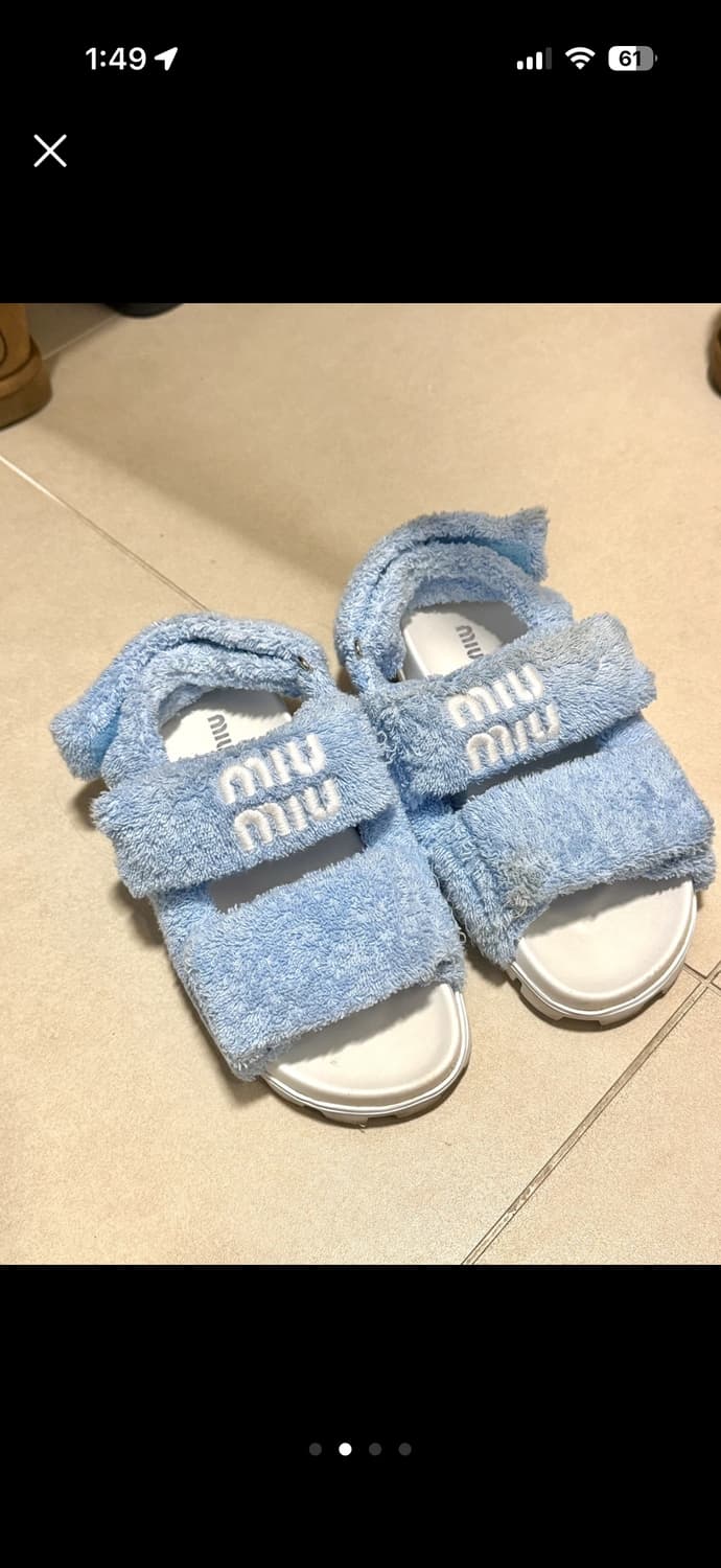 미우미우 테리샌들 235 상품이미지2