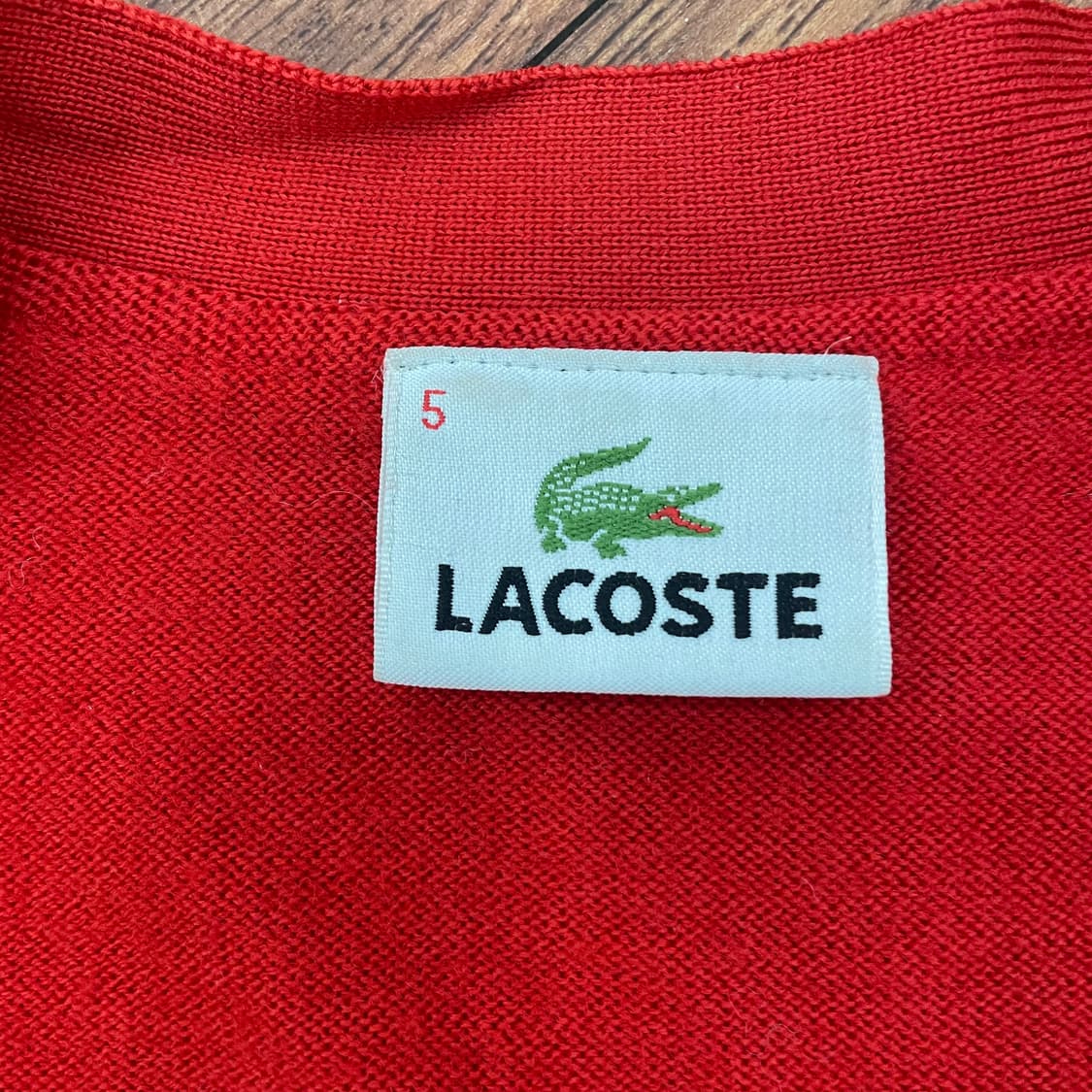 라코스테 레드 가디건 상품이미지2
