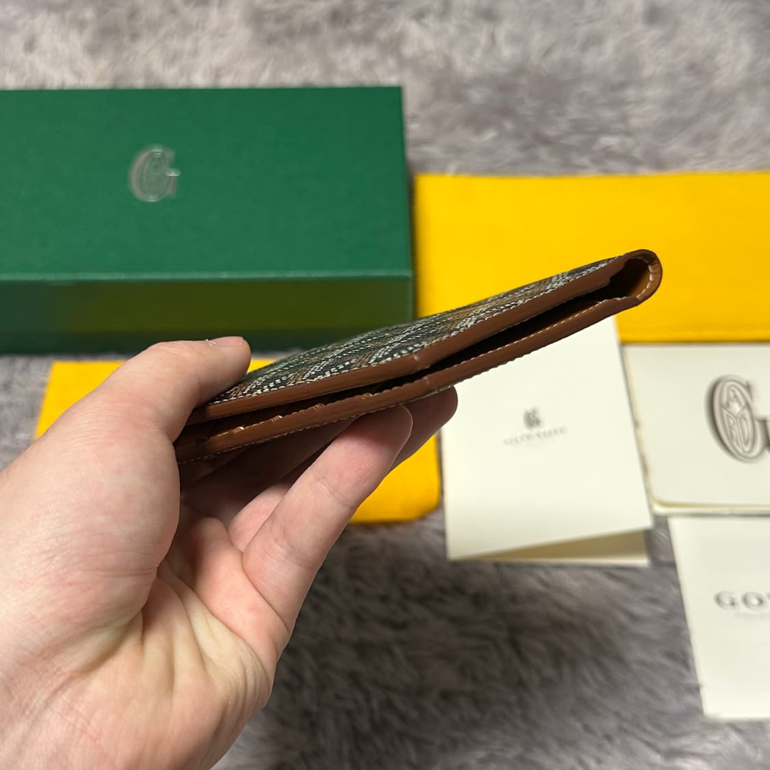 [풀구성] 고야드 생로슈 장지갑 블랙탄 상품이미지6