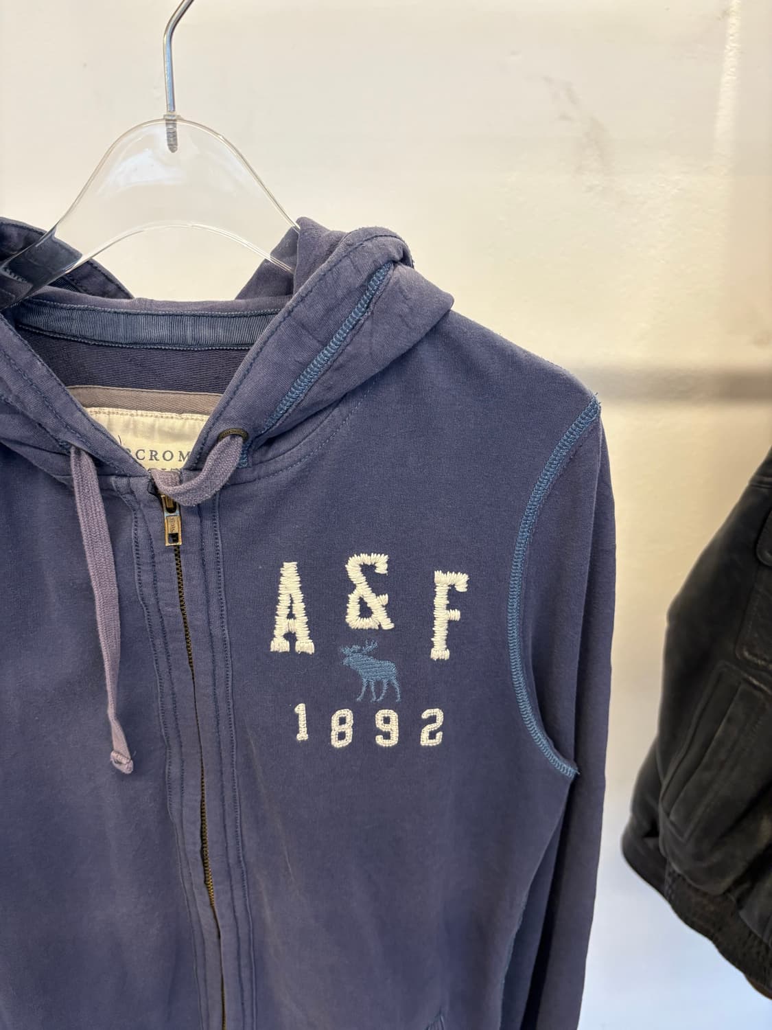 Abercrombie navy hood zip up 상품이미지2