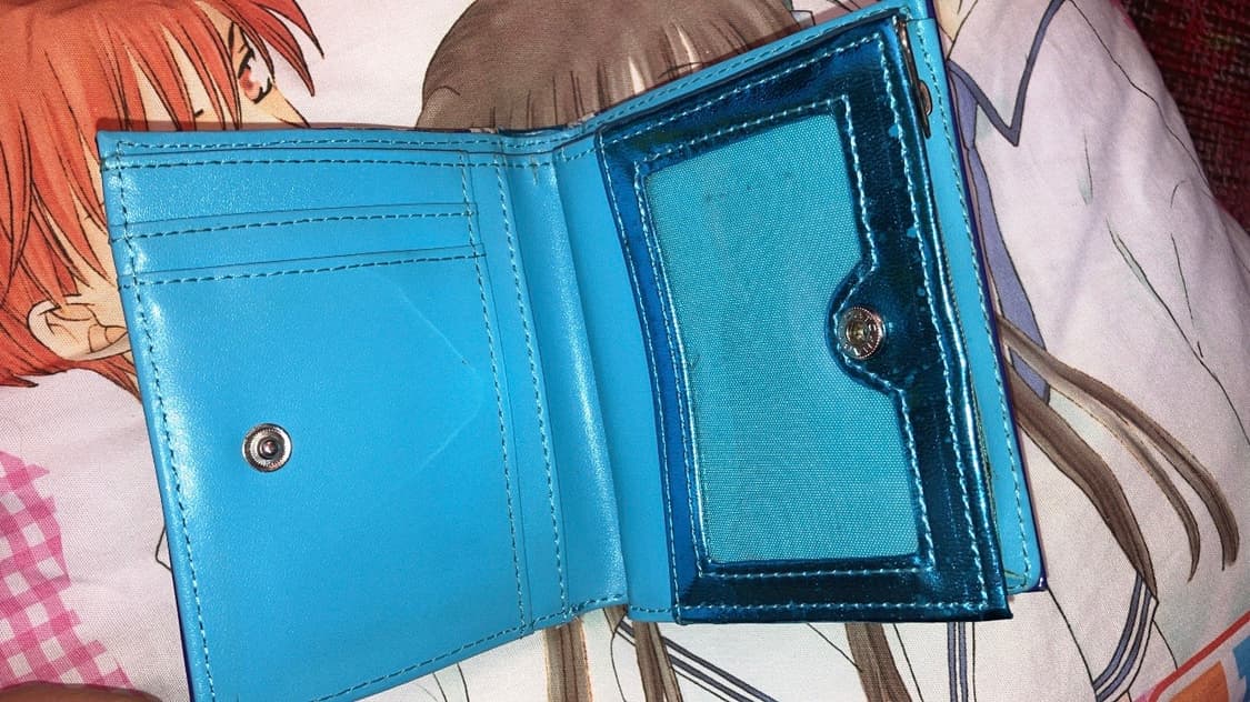 Y2K blue lace wallet 상품이미지4