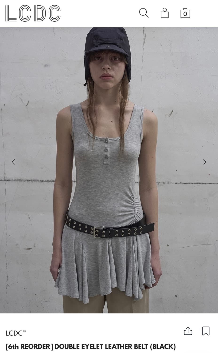 LCDC DOUBLE EYELET LEATHER BELT 상품이미지2