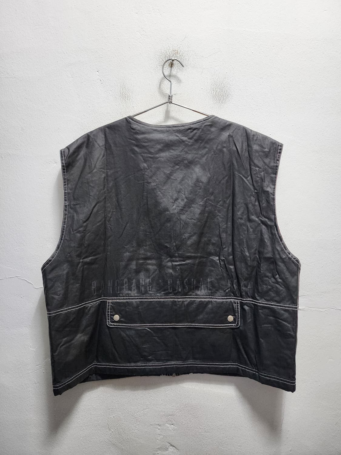 아메카지 안감퀼팅 빈티지 오버핏 베스트  상품이미지2