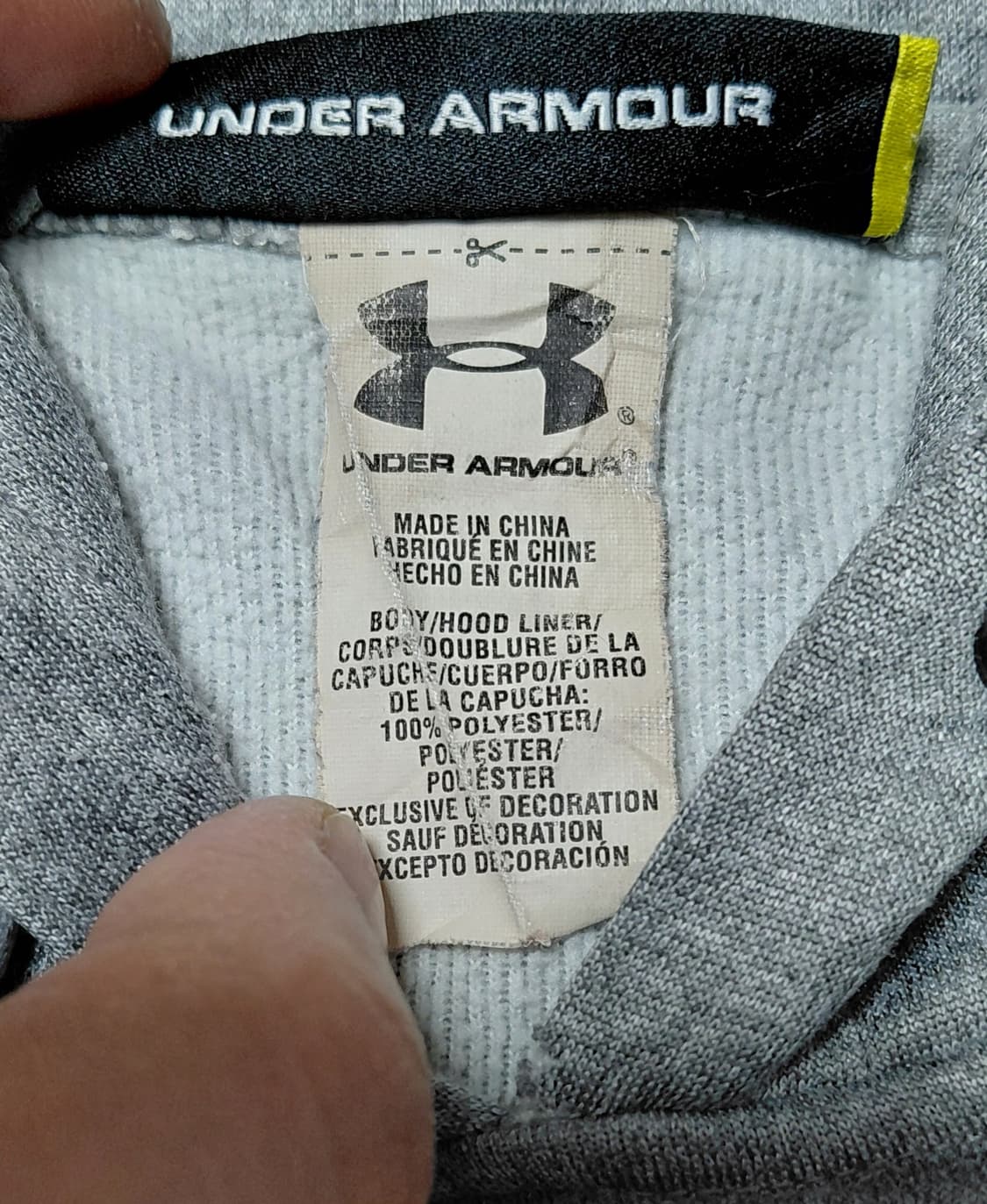 Under Armour 언더아머 회색 후드티 M~L (무료배송) 상품이미지4