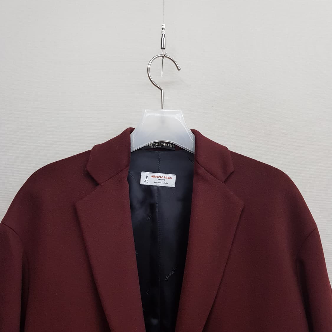 알베르토 비아니 로로피아나 울소재 싱글 코트 38사이즈 상품이미지2