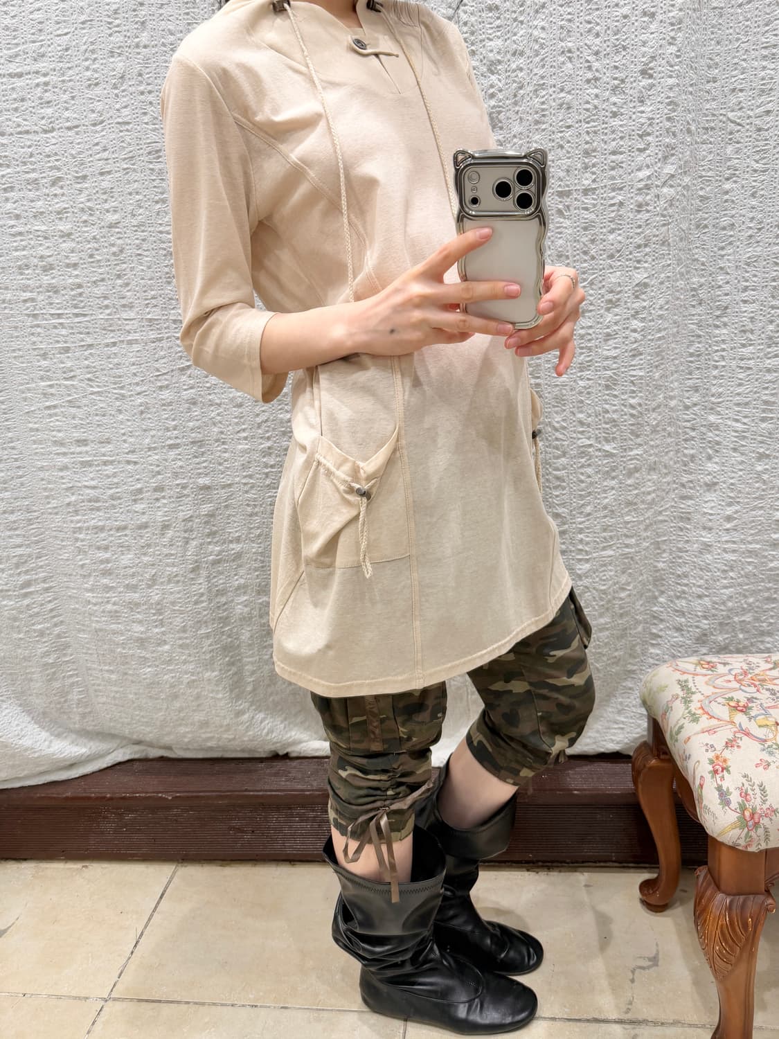 Pocket string long sleeve 상품이미지5