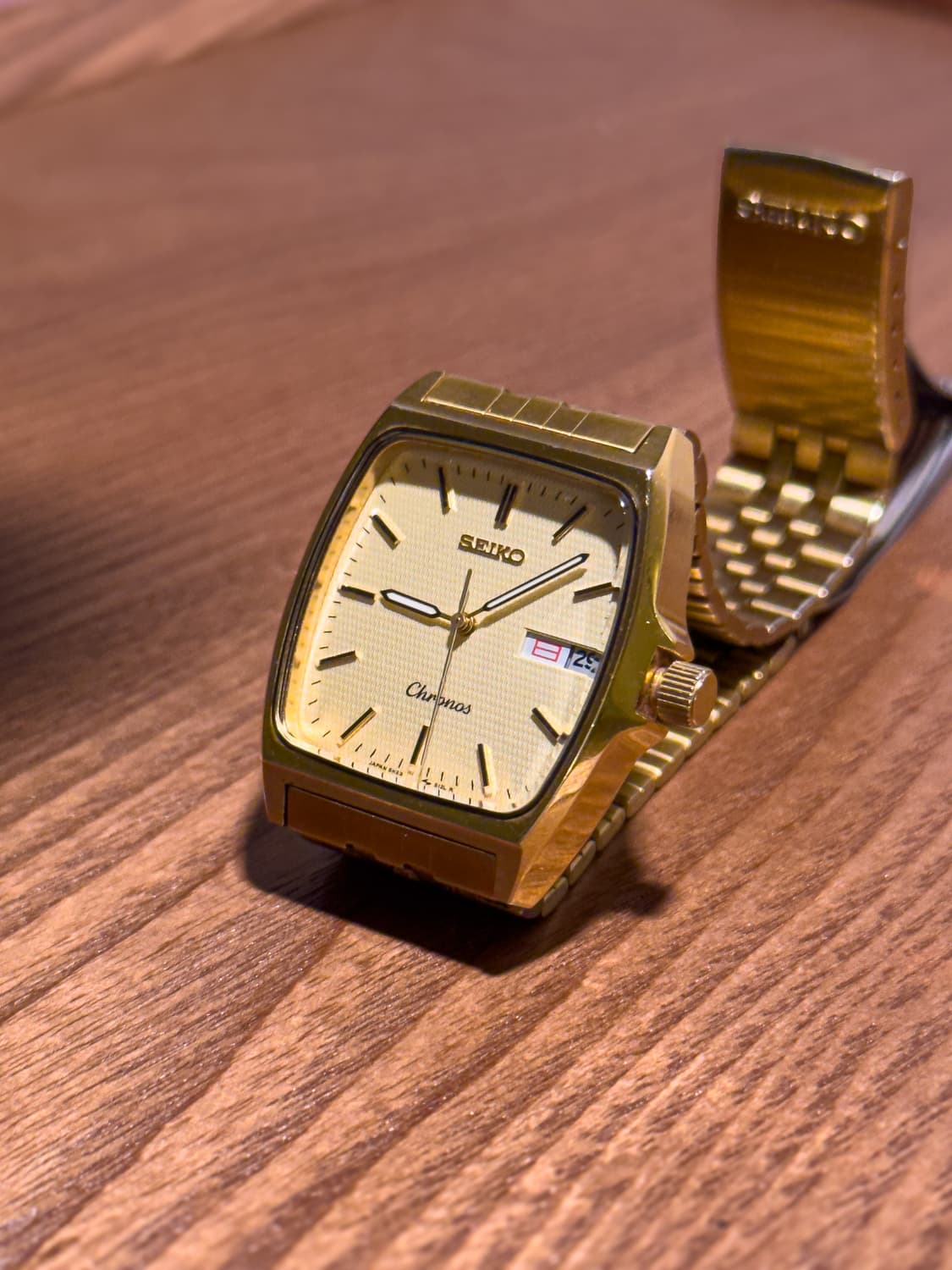 [중고] 빈티지 세이코 크로노스 5H23-512L 골드 TV 상품이미지5