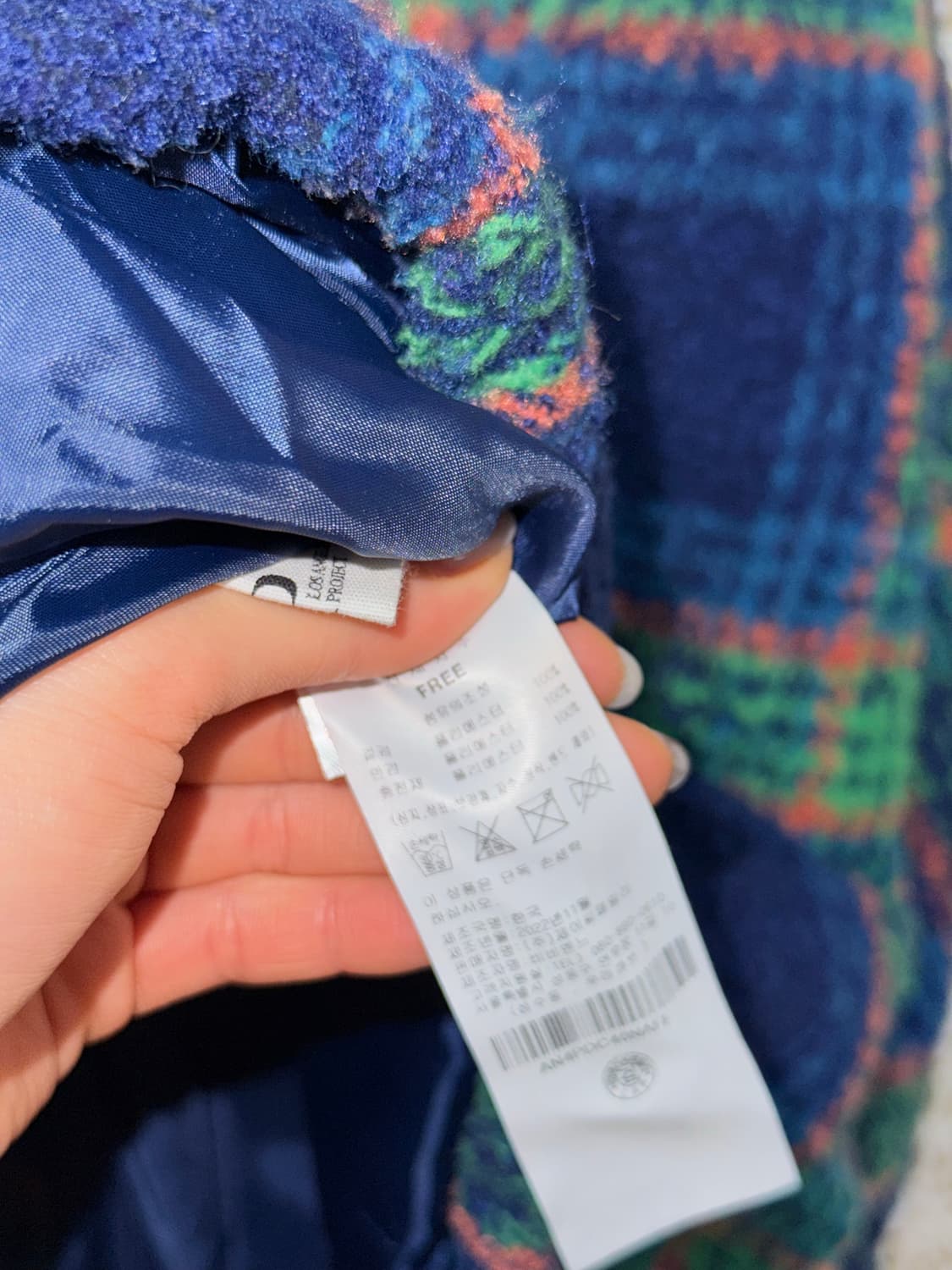 LAP 랩 여성 체크 크롭 패딩  상품이미지5