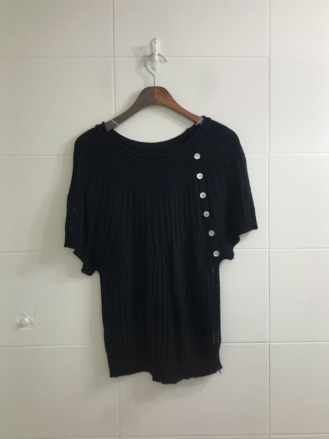 네이비 너드 하구미 모리걸 레이어드 코디세트 상품이미지4