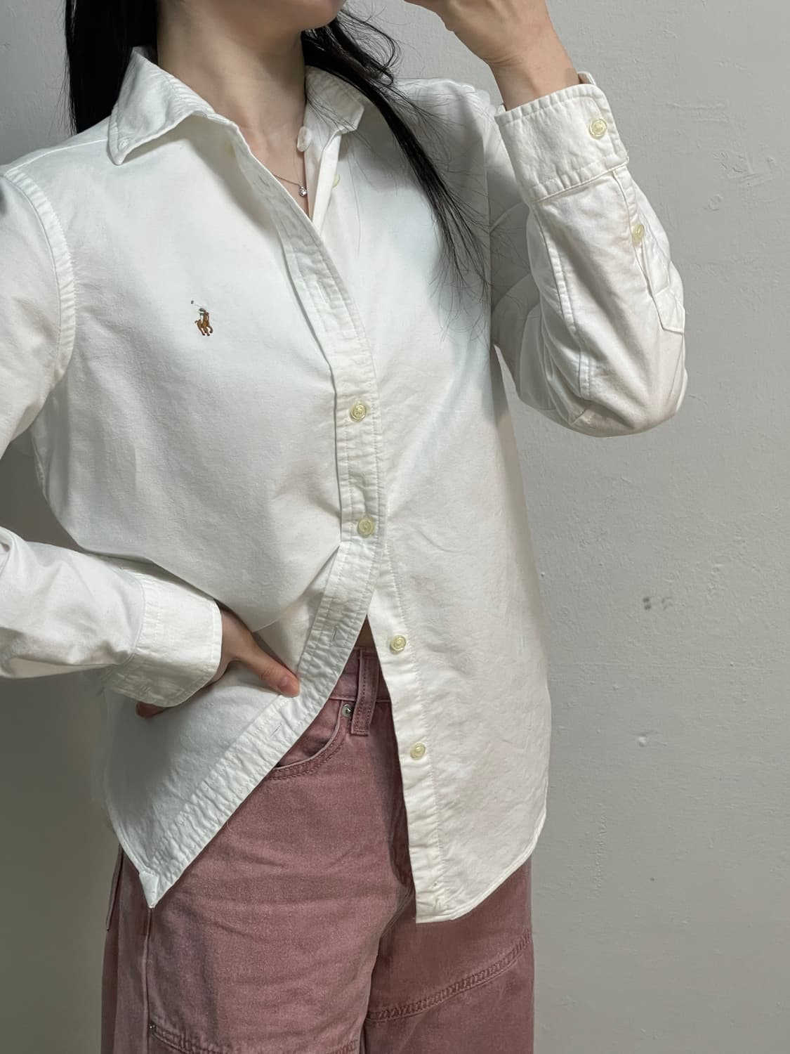 폴로 포니 화이트 셔츠 상품이미지1