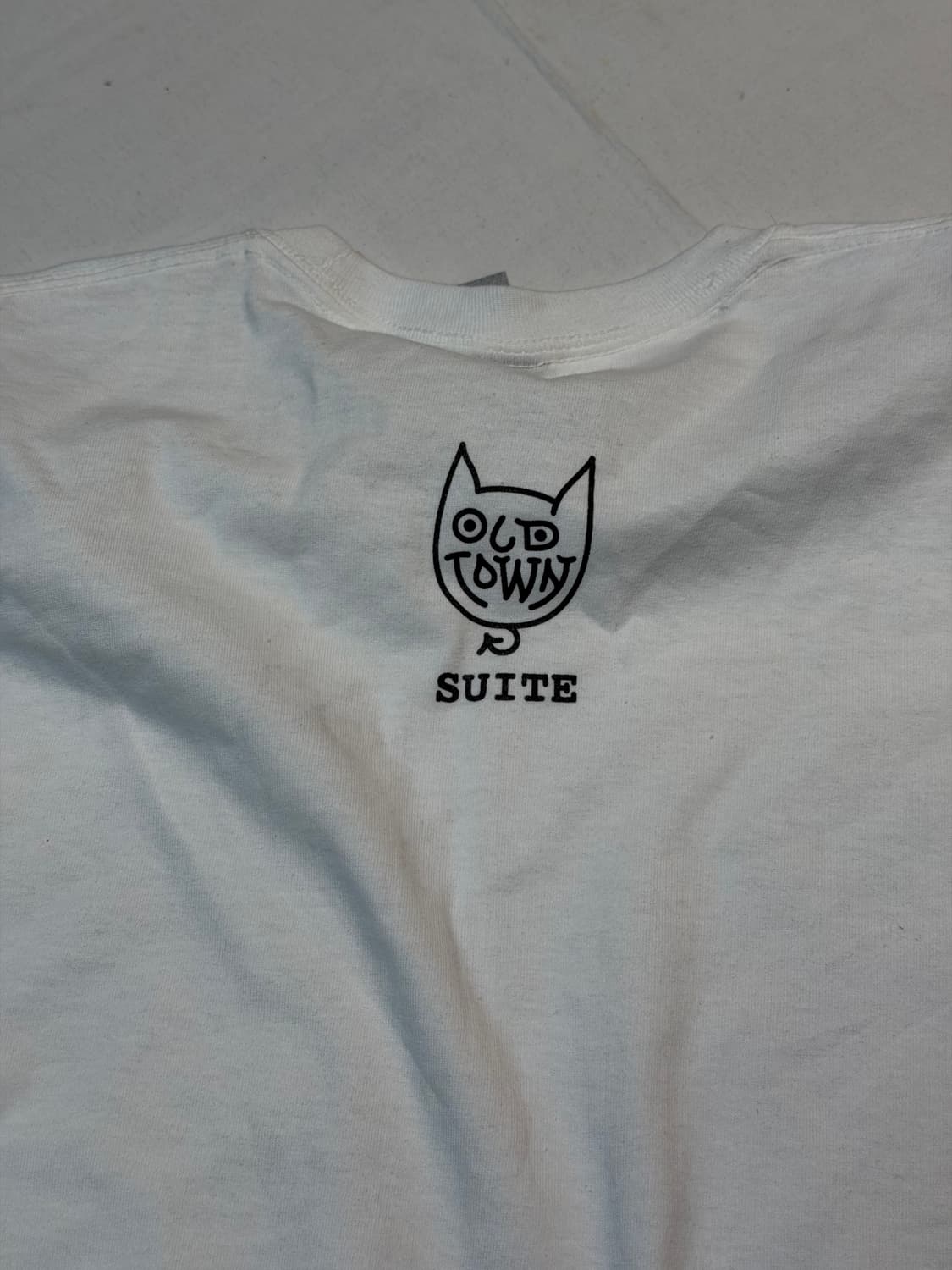 빈티지 암프린팅 롱슬리브 긴팔티 화이트 상품이미지2