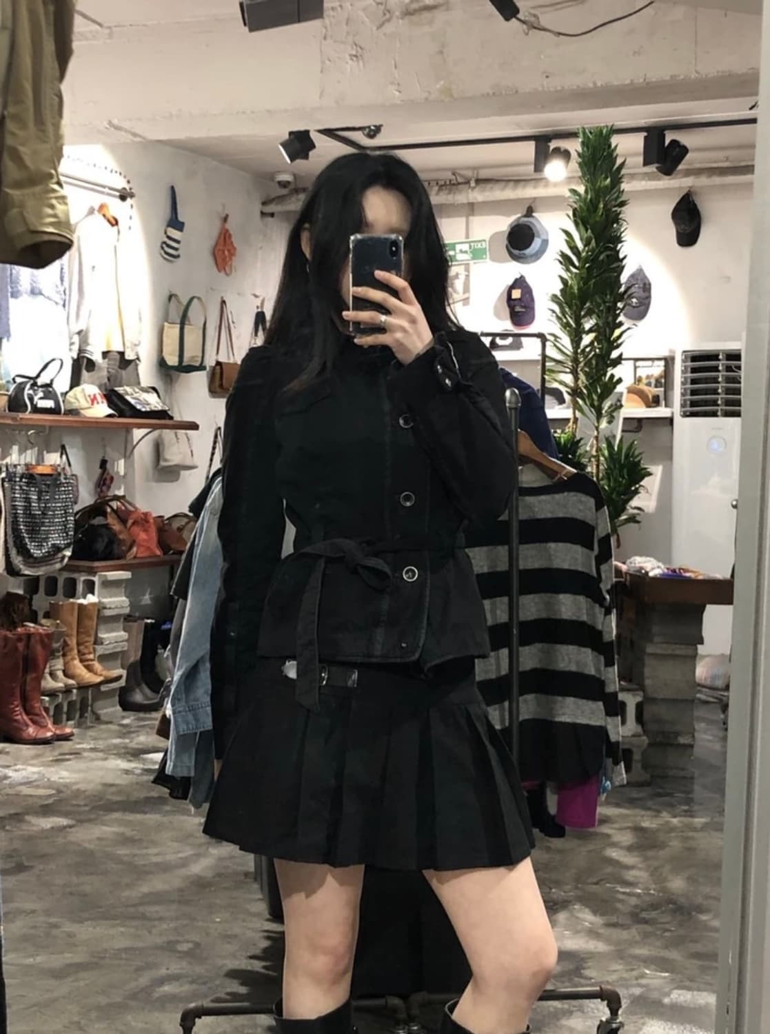 [1128]Diesel black belted jacket 상품이미지1