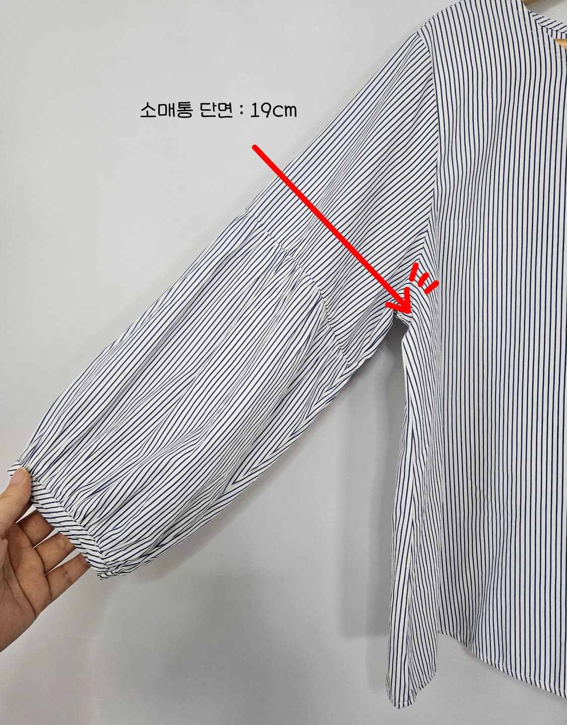 새상품/7부소매 벌룬소매 블라우스 상품이미지4
