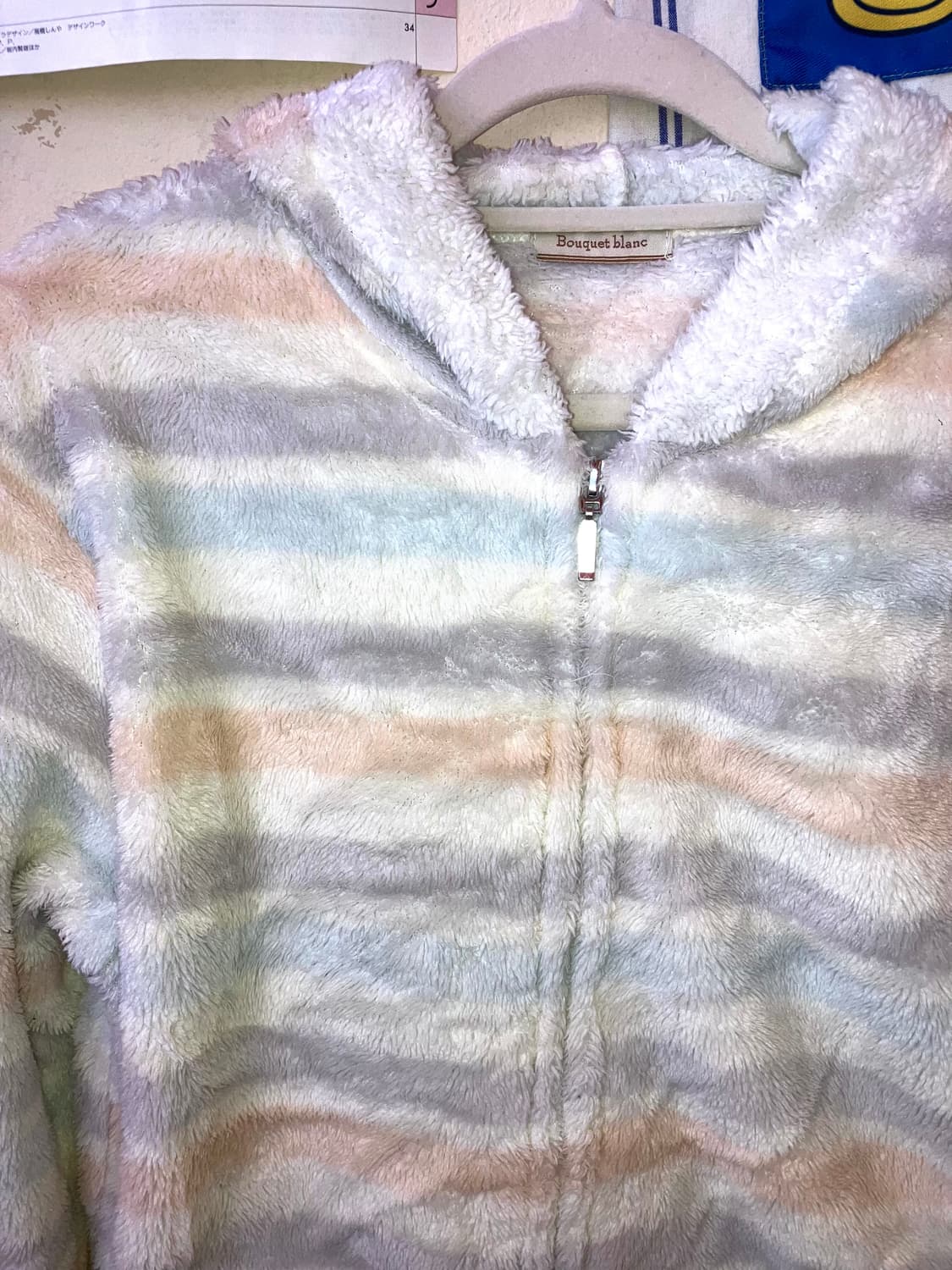 빈티지 마카롱 포근 후드 집업 상품이미지3