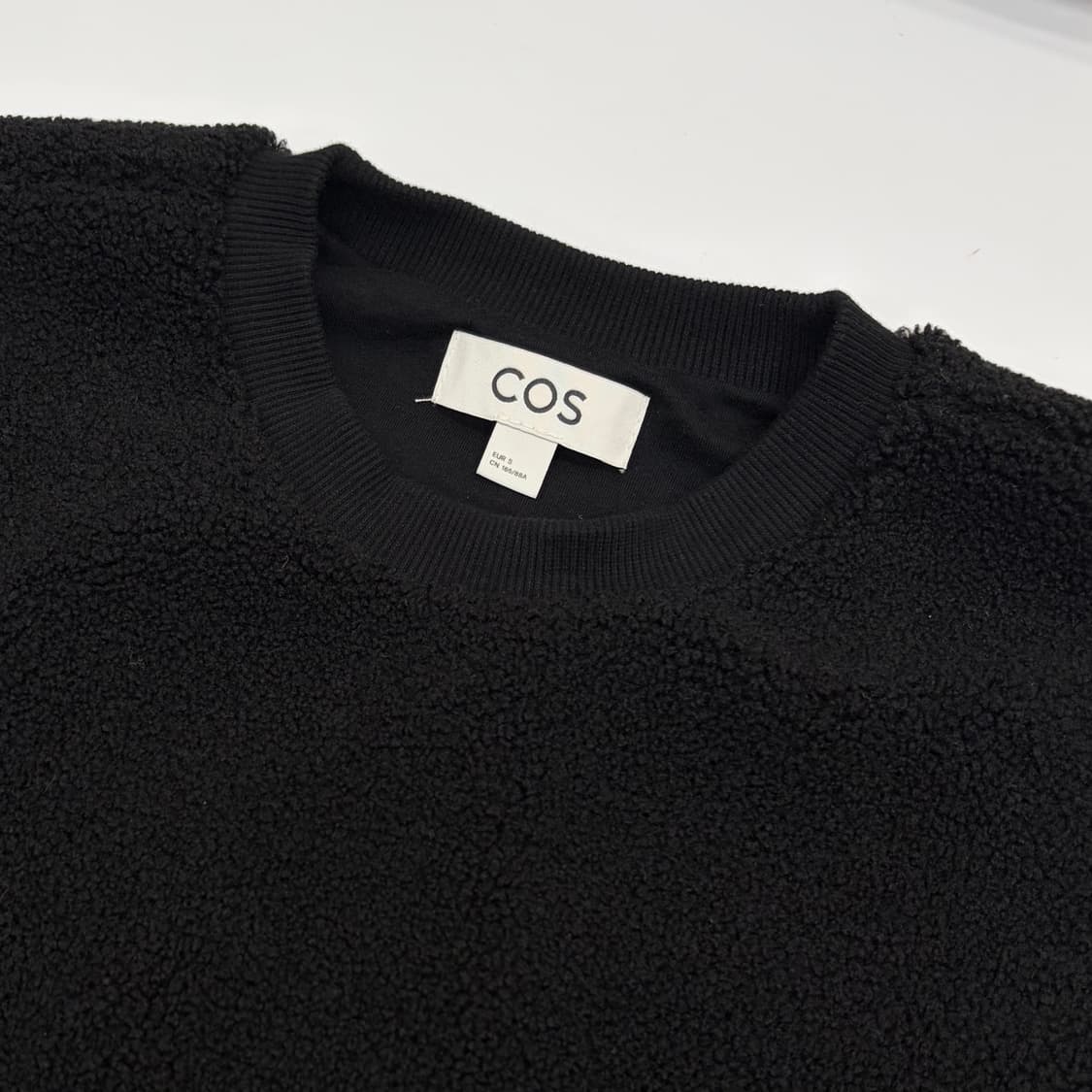 COS 코스 부클 맨투맨 블랙 상품이미지2