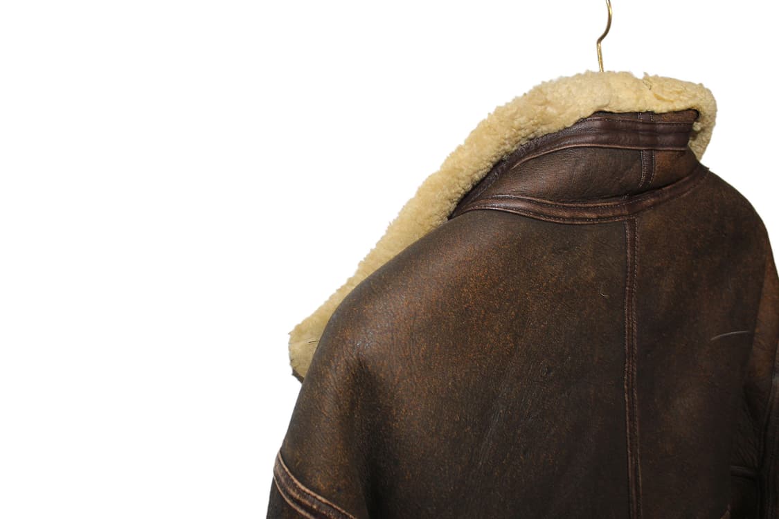 1990s USA Sheepskin B-3 Flight Jacket 상품이미지8