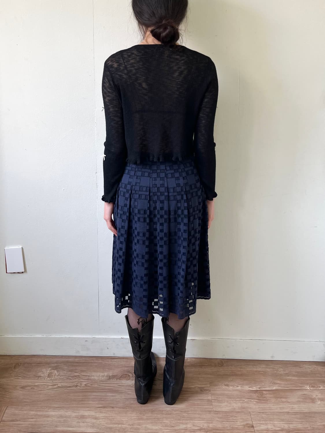 Japan vtg 아트 로브 가디건 상품이미지10