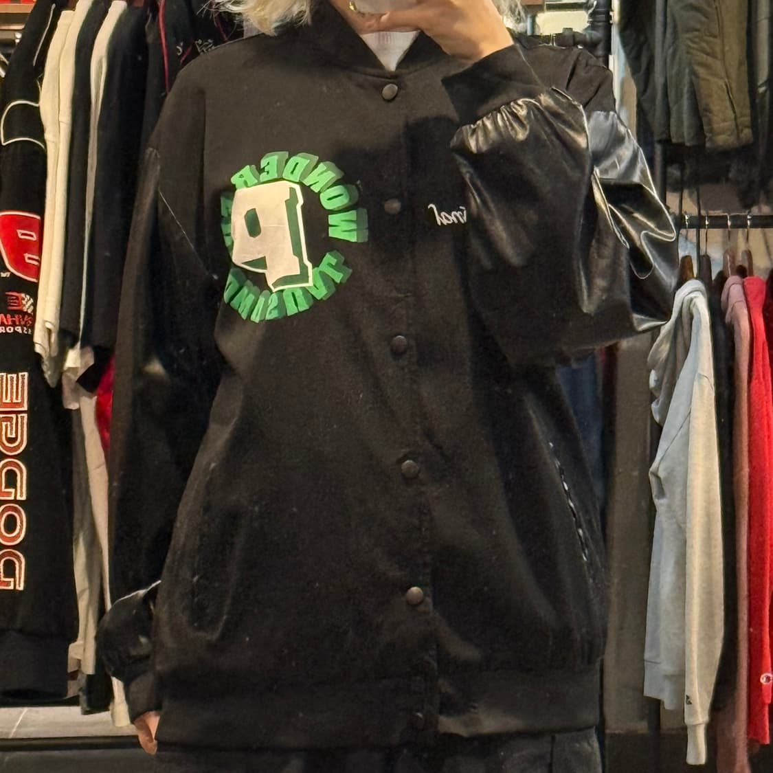 [NO.9]VTG 새틴 바시티 자켓 상품이미지2