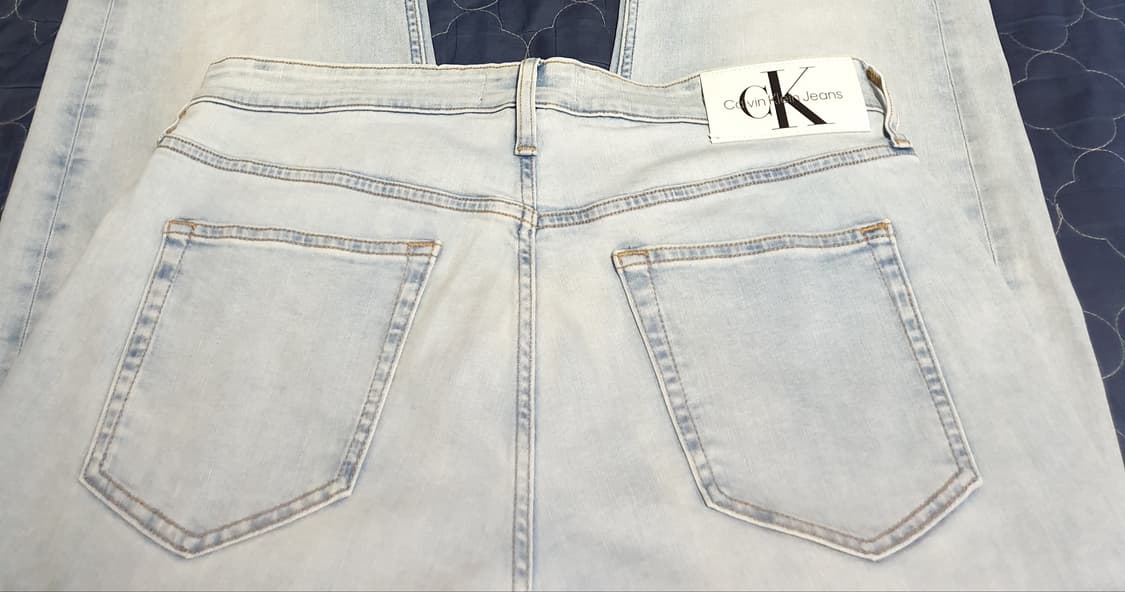 캘빈클라인 90s 스트레이트 에코 쿨 스트레치 데님팬츠 라이트블루(31) 상품이미지4