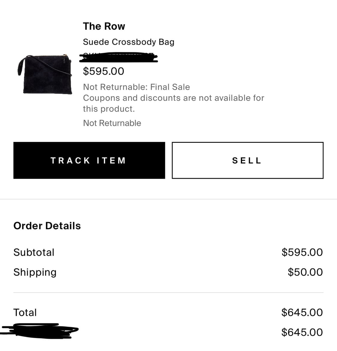 the row 더로우 스웨이드 크로스 백 상품이미지7