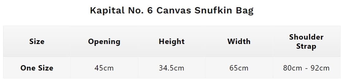캐피탈 No. 6 캔버스 스너프킨 백 상품이미지4