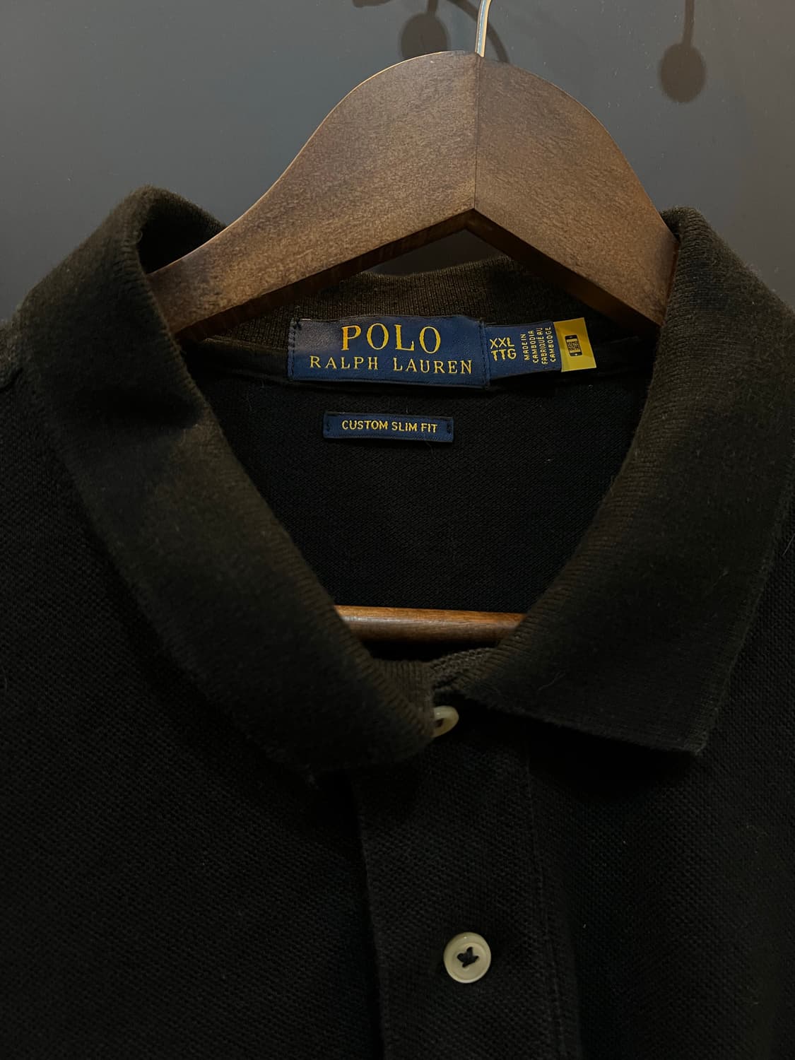 폴로 랄프로렌 화이트 빅포니 커스텀슬림핏 반팔 카라티 상품이미지3