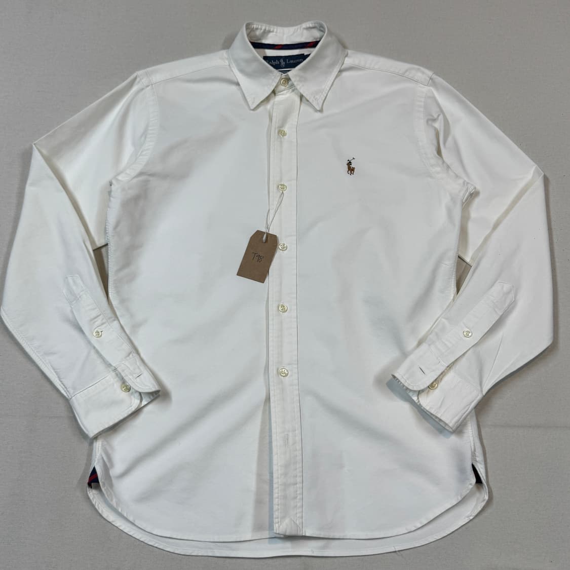 S) 폴로 랄프로렌 클래식 화이트 옥스포드 셔츠 T98 상품이미지2