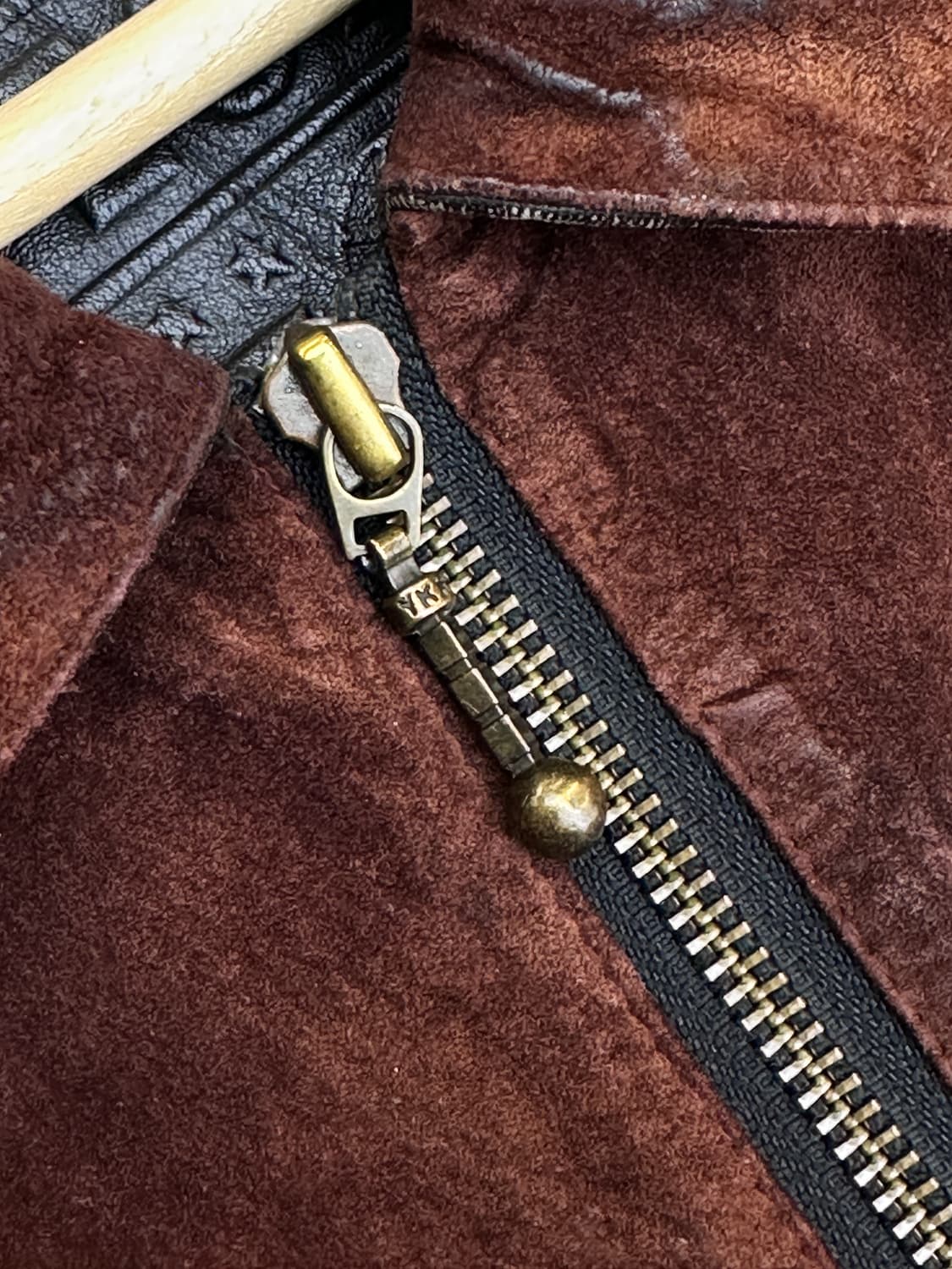 페카토 90s 레더 울 레오파드 자켓 상품이미지5