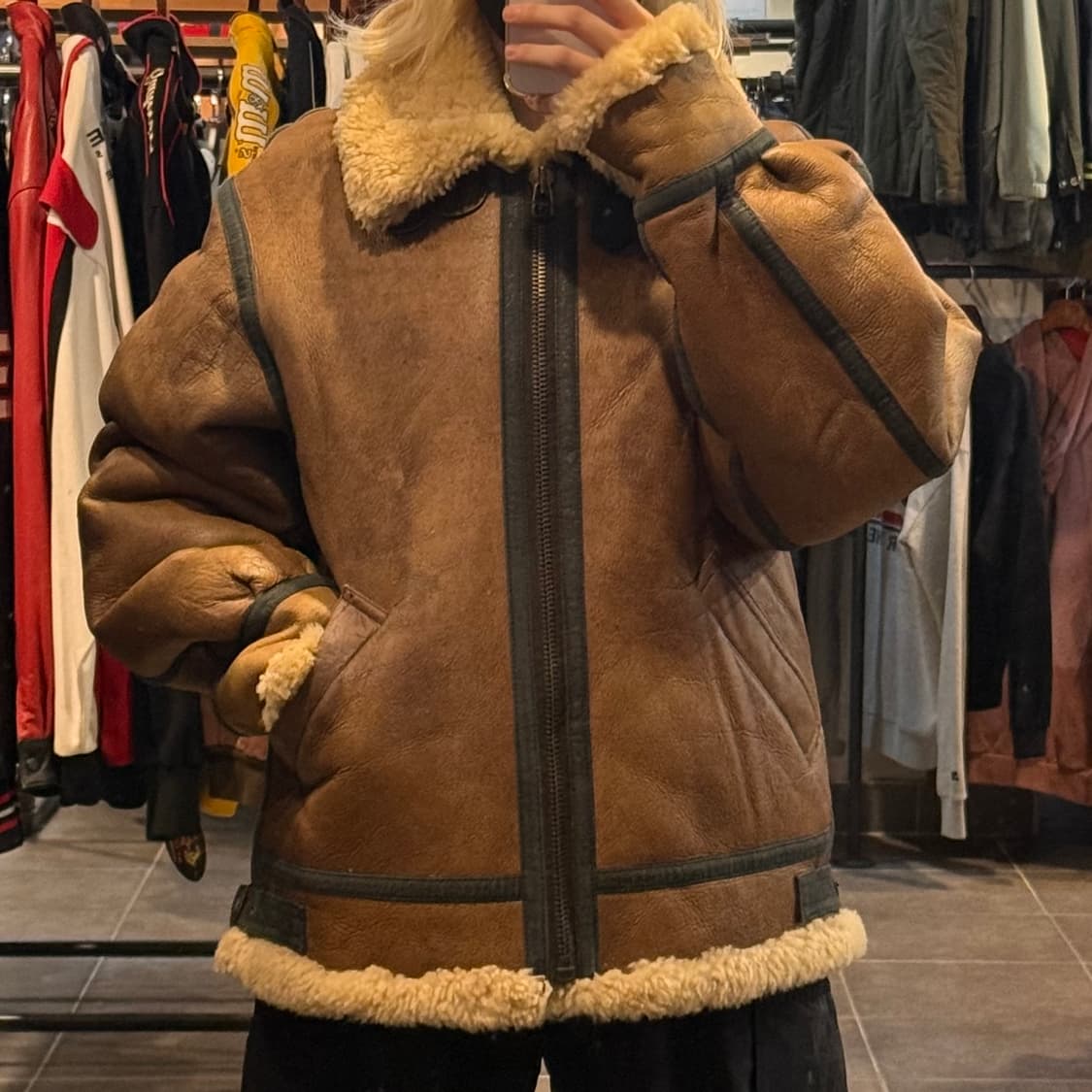 [NO.9] VTG B-3 양가죽 무스탕 상품이미지2